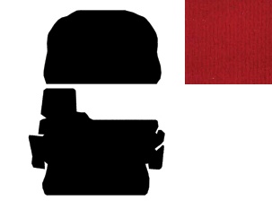 Kofferbak tapijt fel rood 1303